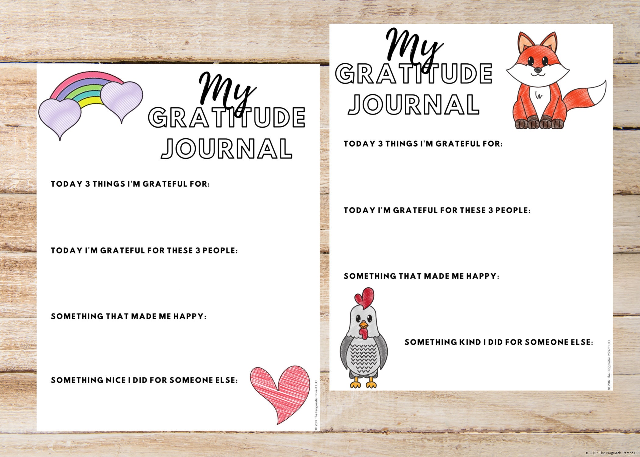 5 Kids Gratitude Printables, Kids Gratitude Journal, Gratitude Pages ...