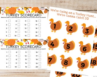 Thanksgiving Turkey Scavenger Hunt, Kid's Scavenger Hunt, Thanksgiving Activity, Thanksgiving Printable, Thanksgiving Fun Scavenger Hunt Kid