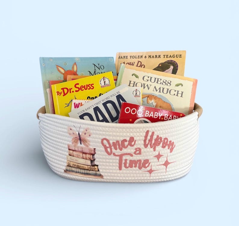 Book Theme Gift Basket Once Upon A Time Baby Book Baskets for Baby ...