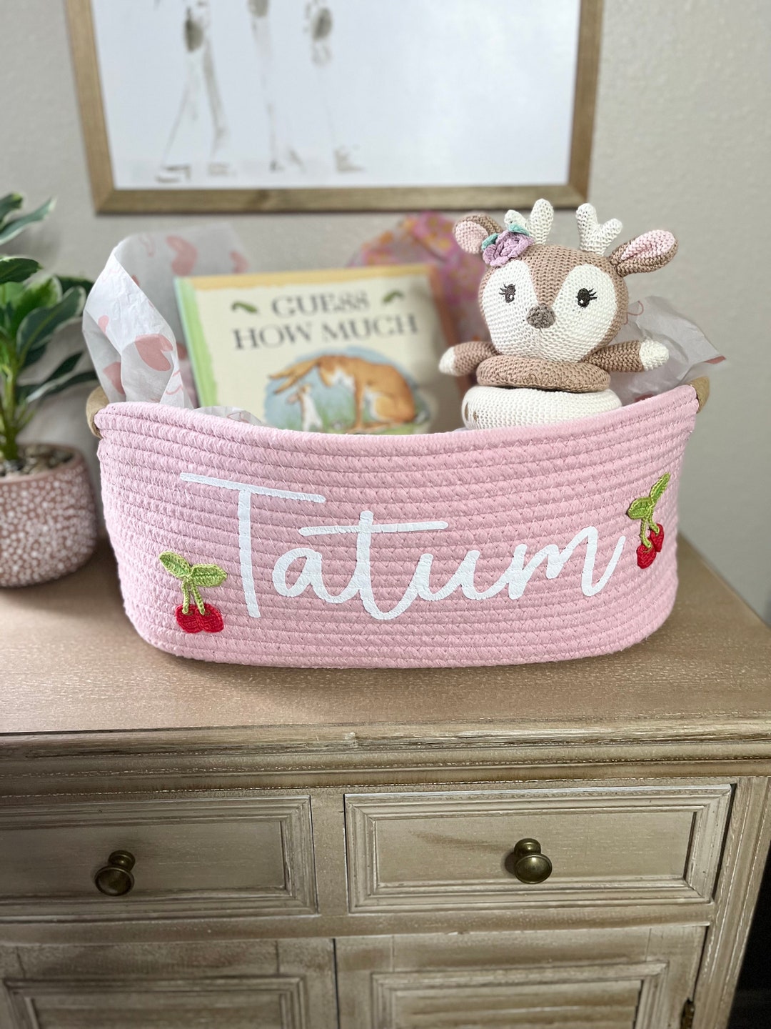 Baby Gift Personalized Baby Basket for Newborn Baby Girl Baby Etsy