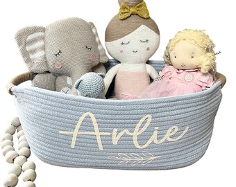 Baby Gift Basket Blue Baby Shower Basket Personalized Gift Basket - Baby  Boy Gift Baby Girl Gift Baby Shower Gift Basket with Name cute