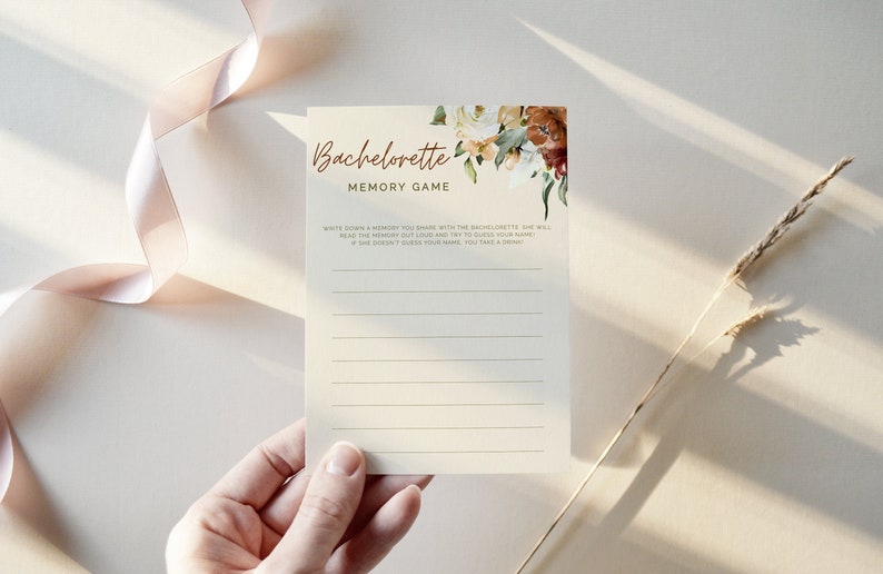 Instant Download Bachelorette Memory Party Game DIY Party Drinking Game JUNIPER Funny Girl/'s Game Printable Game Bridal Shower Games