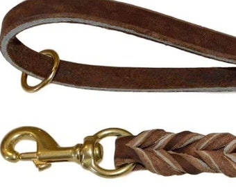 REDLINE K-9 Premium Soft Leather Dog Leash, Used by Top Trainers Worldwide, Super Soft.