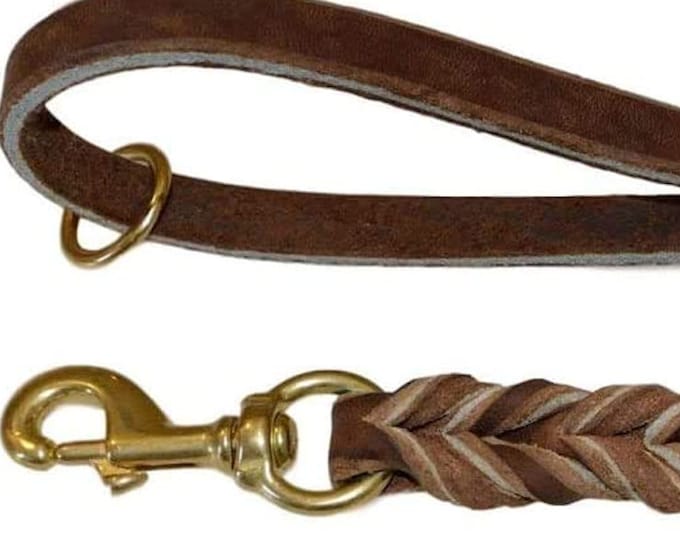 REDLINE K9 Premium Soft Leather Dog Leash, Used by Top Trainers