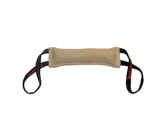 RedLine K9 Jute Dog Tug Toy (3 inch X 10 inch) 1 Or 2 Handles