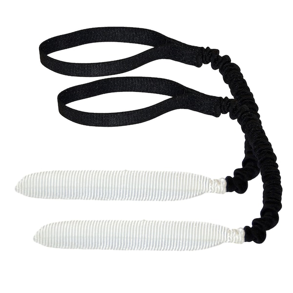 REDLINE K-9 Bundle of 2 White Fire Hose Bungee Dog 10 inch Tug Toy