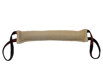 RedLine K9 Jute Dog Tug Toy (3 inch X 16 inch) 1 Or 2 Handles