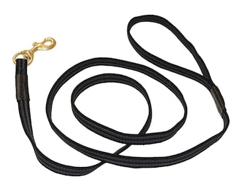 RedLine K9 Sure Grip (No Slip) 5/8 Inch Width Dog Leash Black