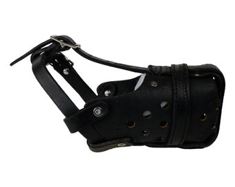 REDLINE K-9 Leather Agitation Police Dog Muzzle