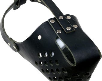 Redline K9 Lightweight Leather Dog Muzzle