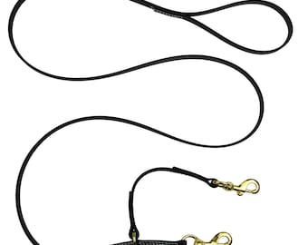 REDLINE K-9 5/8 Inch x 6 Feet All Weather Prong Collar Leash