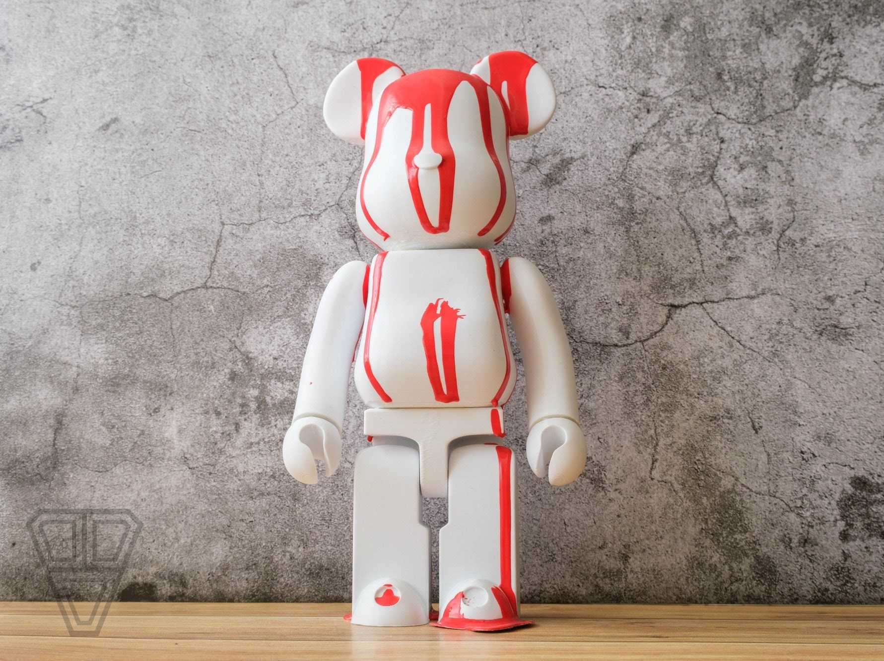 Bearbrick Inspired Vinyl Material Supreme LV Bearbrick 1000% 70CM Red  Supreme [1:1 BEARBRICK INSPIRED TOY]