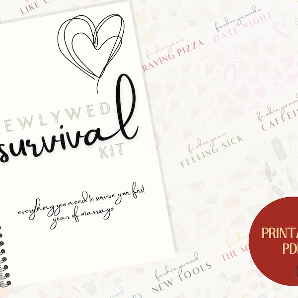Newlywed Gift Card Book | Gift Card Book| Gift Cards | Wedding Gift | Engagement | Newlywed Survival Gift