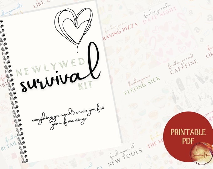 Newlywed Gift Card Book | Gift Card Book| Gift Cards | Wedding Gift | Engagement | Newlywed Survival Gift