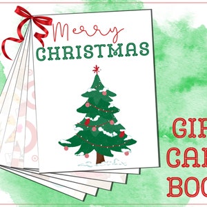 Weihnachtsgeschenkkartenbuch | Geschenkkartenbuch| Geschenkkarten | Weißer Elefant Geschenk | Pflege Paket | Unisex Geschenk
