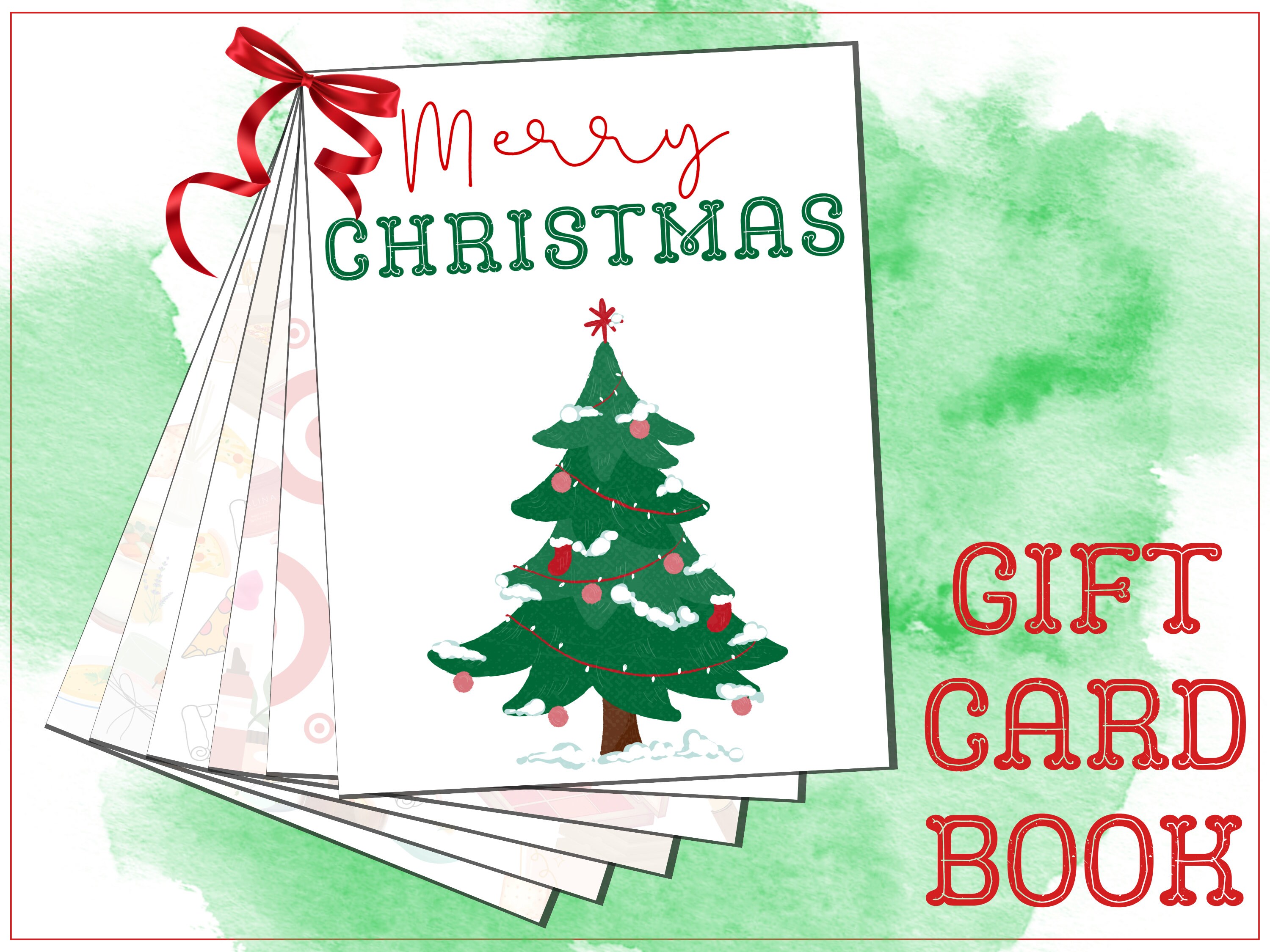 Christmas Gift Card Book | Gift Card Book| Gift Cards | White Elephant