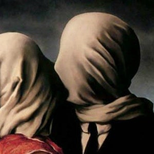 Les amants de Rene Magrite kruissteek patroon pdf-formaat