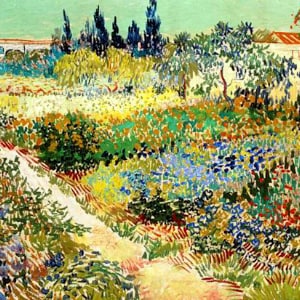De tuin in Arles kruissteek patroon pdf-formaat