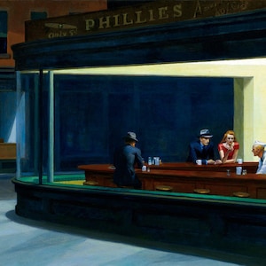 Nighthawks kruis steek patroon pdf-formaat