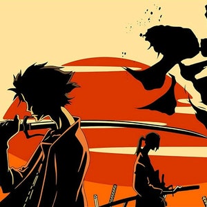 Samurai Champloo Sunset kruis steek patroon pdf-formaat