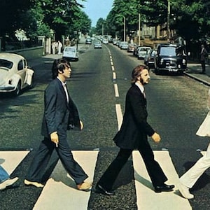 Abbey Road The Beatles cross stitch pattern pdf format