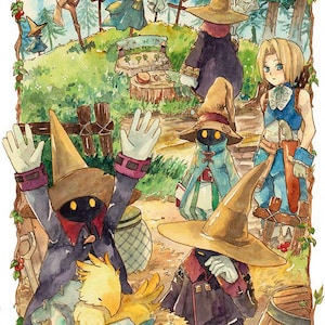 FFIX Black Mage Village kruissteekpatroon
