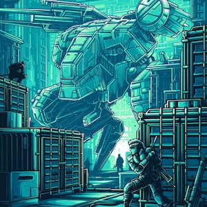 Metal Gear Solid cross stitch patroon pdf-formaat