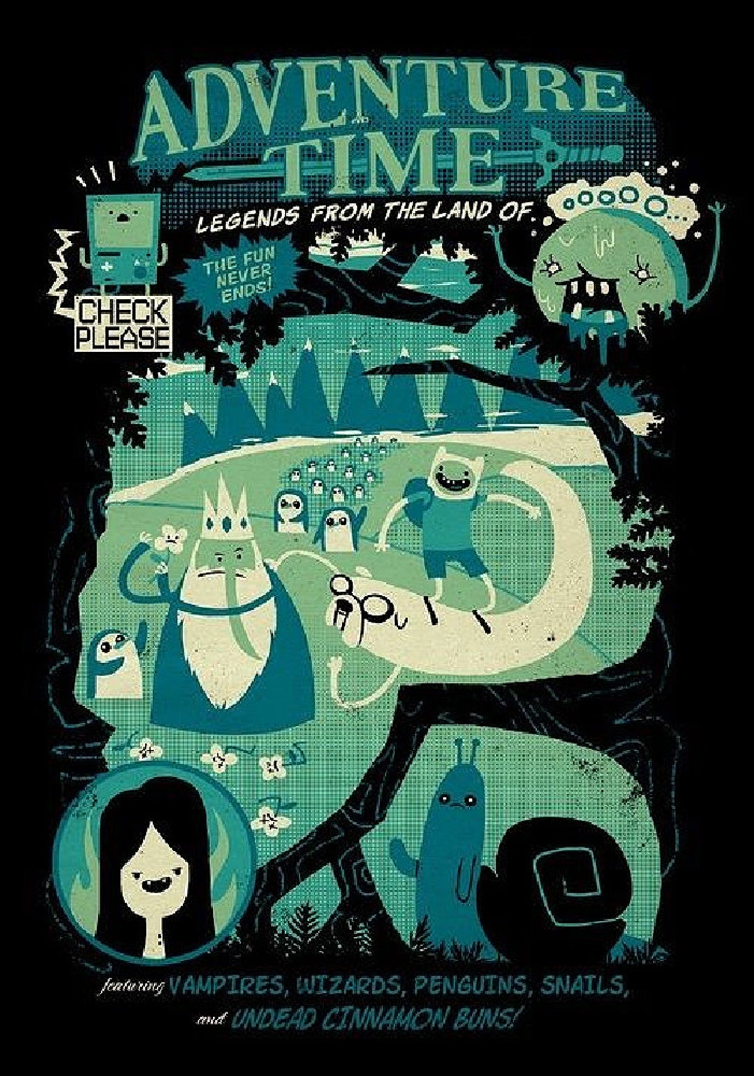 Adventure Time Alternative Poster point de croix motif format - Etsy France