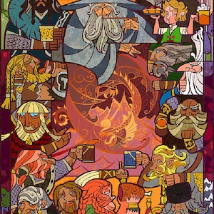 LOTR Nacht van planning een avontuur kruissteek patroon pdf-formaat