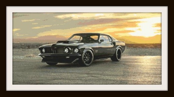 フォード マスタング ボス 429 クロスステッチ パターン PDF 形式