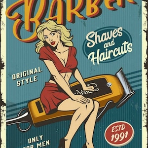 California Barber kruissteek patroon pdf-formaat