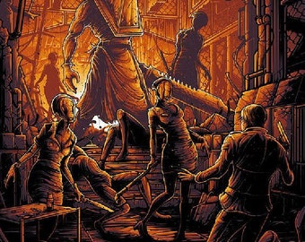 Silent Hill cross stitch pattern pdf format
