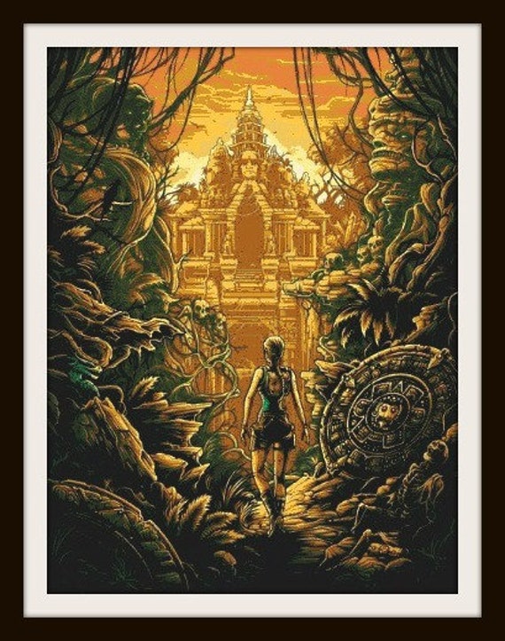 Tomb Raider Cross Stitch Pattern Pdf Format - Etsy
