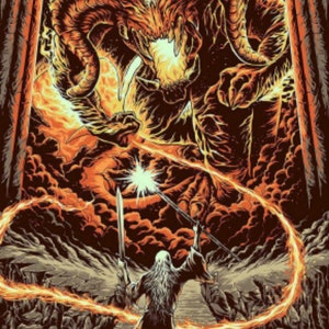 LOTR Balrog vs Gandalf kruissteek patroon pdf-formaat