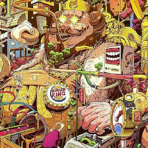 Burger King Mad World kruissteek patroon pdf formaat
