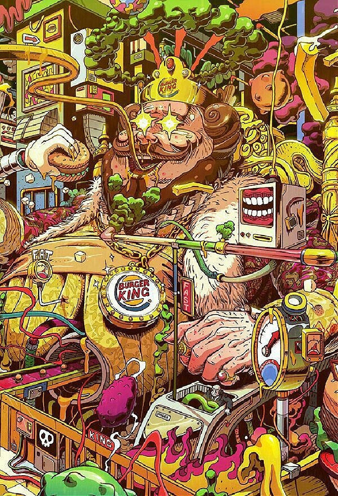 Burger king poster - Etsy 日本