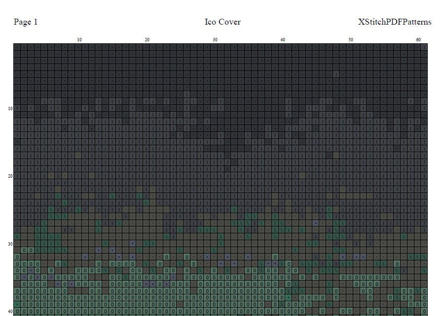 Typical Ico Pattern Ico Cover Cross Stitch Pattern Pdf Format - Etsy