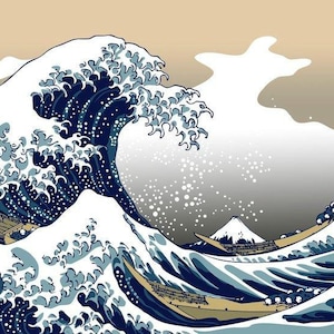 De Great Wave Off Kanagawa kruissteek patroon pdf-formaat