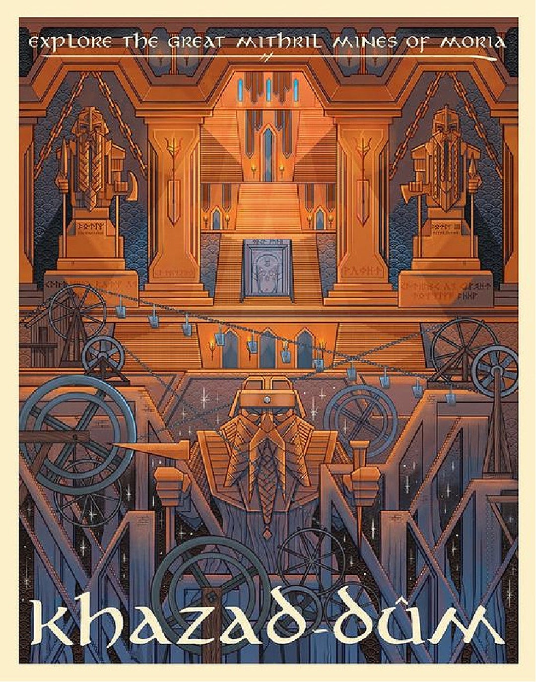 Khazad Runes LOTR Khazad-dum Cross Stitch Pattern Pdf Format - Etsy