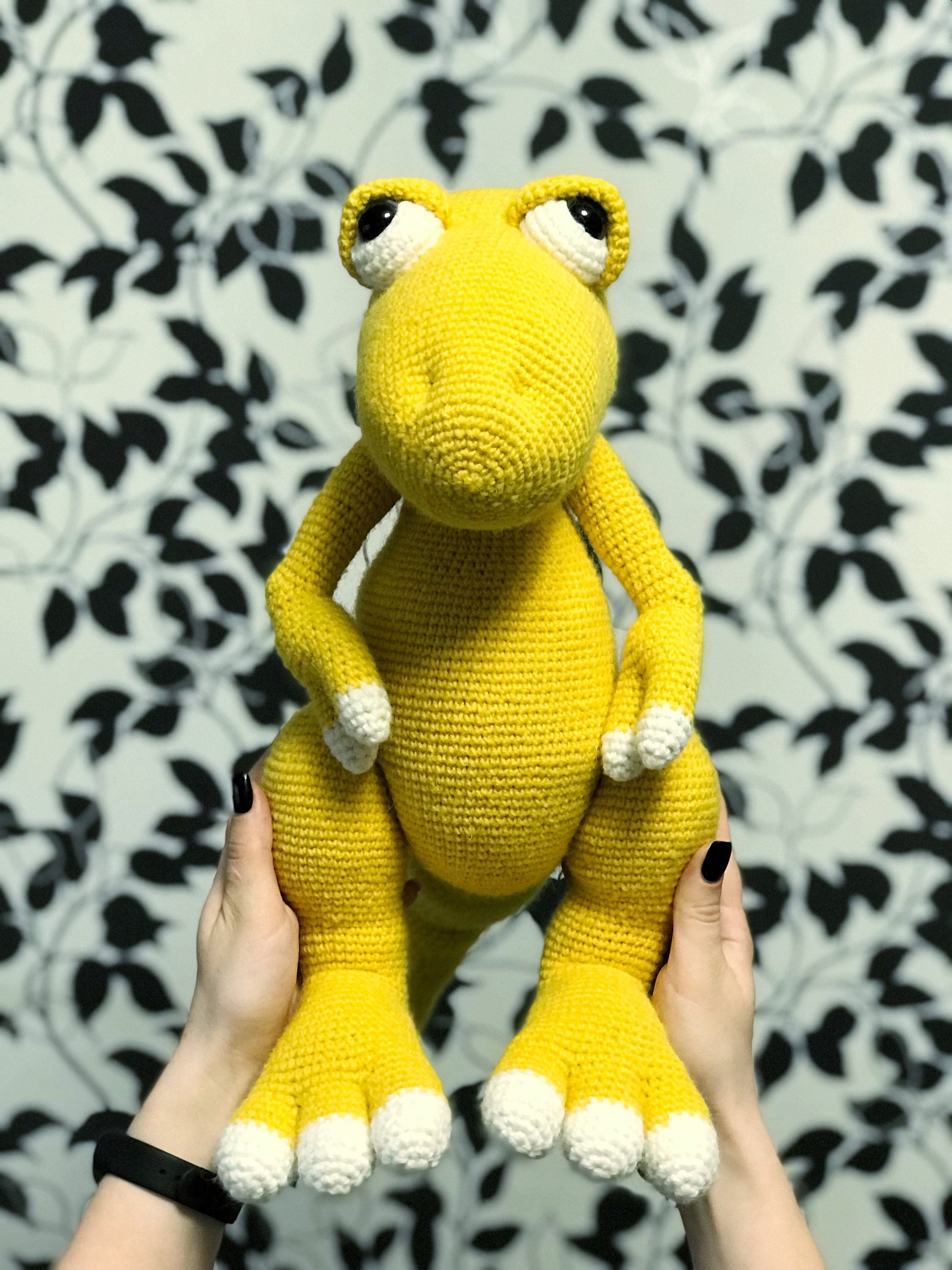 TRex Dino dinosaur knitted toy soft toy knitted dinosaur Etsy