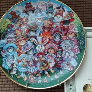 Collector Plates by Bill Bell &quot;Easter Purrade&quot;
