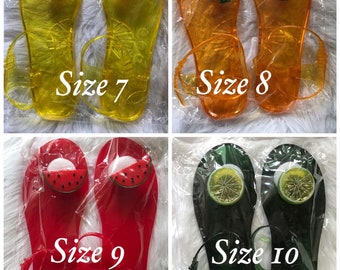 fruit jelly sandals