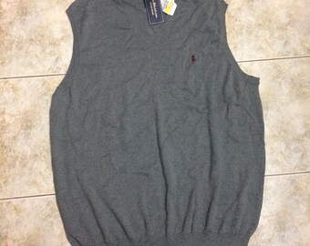 polo ralph lauren big and tall sweater vest