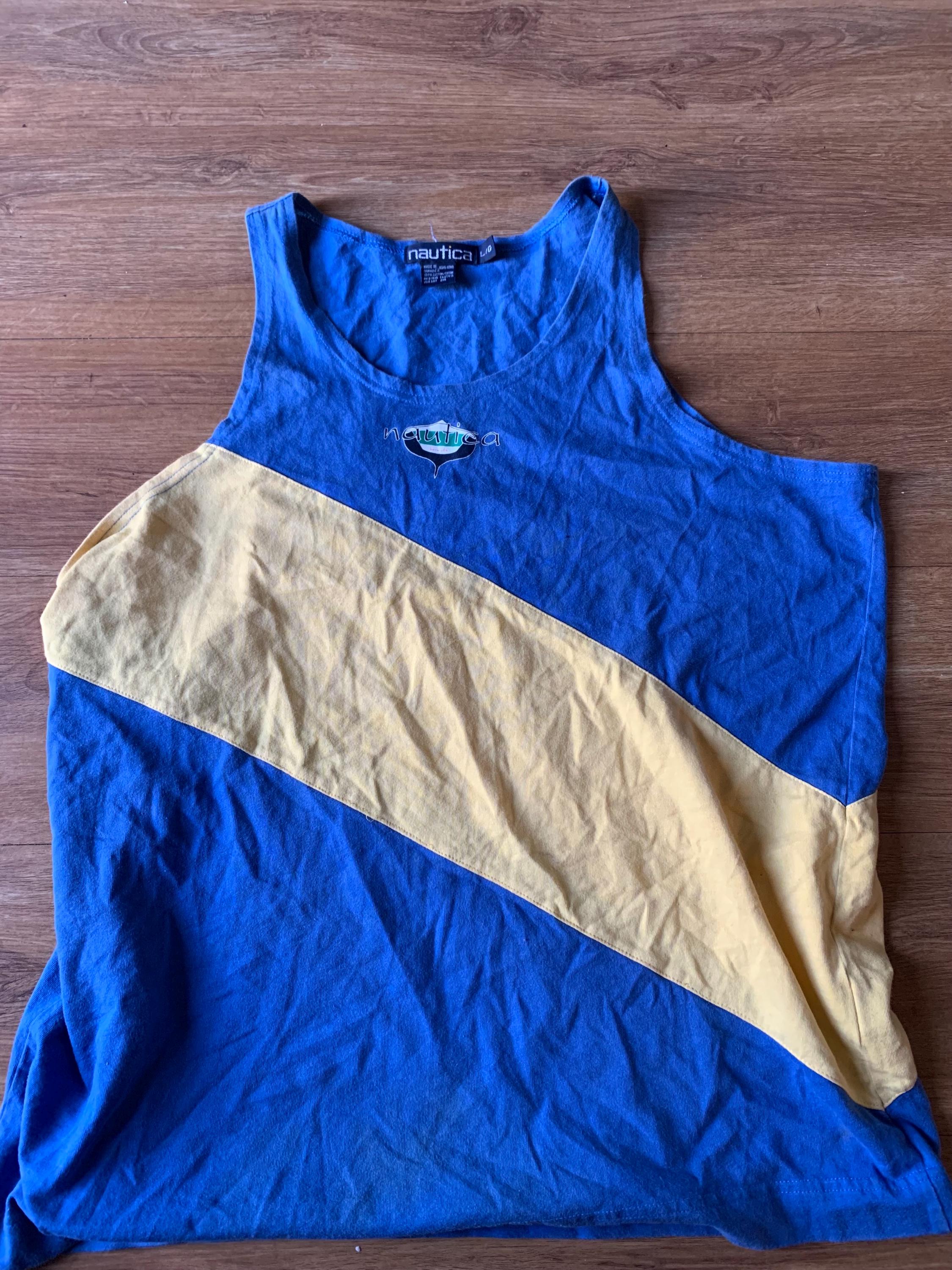 Canotta vintage Nautica da vela, taglia large, anni '90-'80