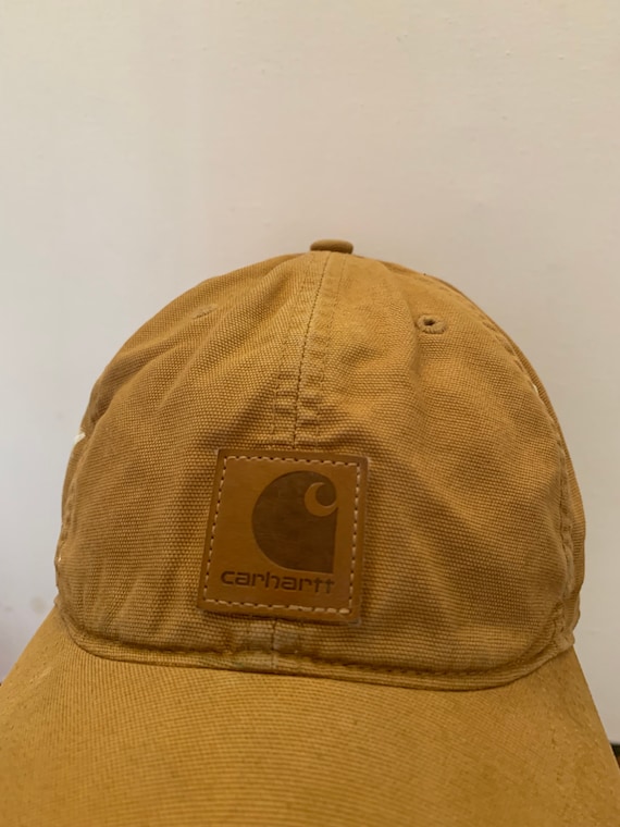 Vintage carhartt Strapback hat adjustable 1990s 19