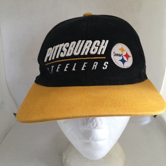 Vintage Pittsburgh Steelers Strapback Hat Adjusta… - image 1