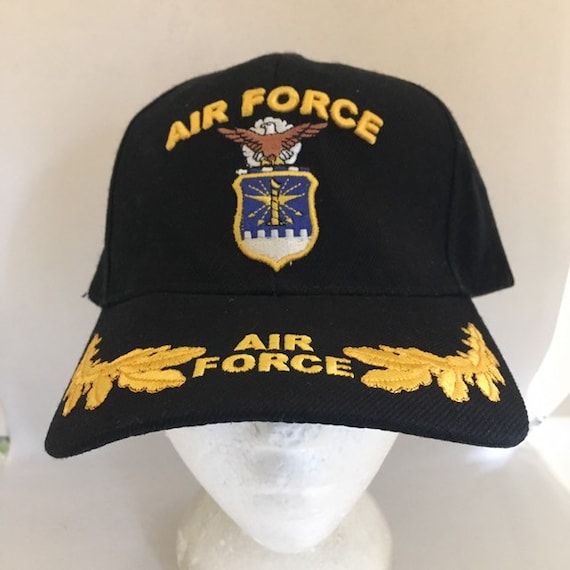 帽子 DEADSTOCK 90s USA Air Force Cap Vintage Air Force Trucker Strapback Hat 1990s 80s Z1 - Etsy