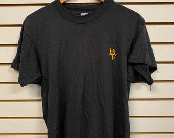 Vintage Black velvet blended Canadian whiskey T Shirt Size Large 1990s 80s