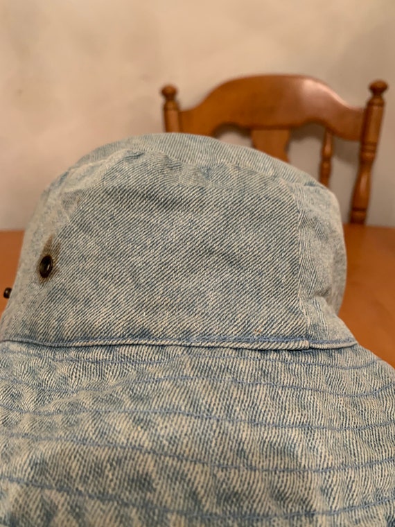 Vintage denim bucket hat 1990s 80s Gem