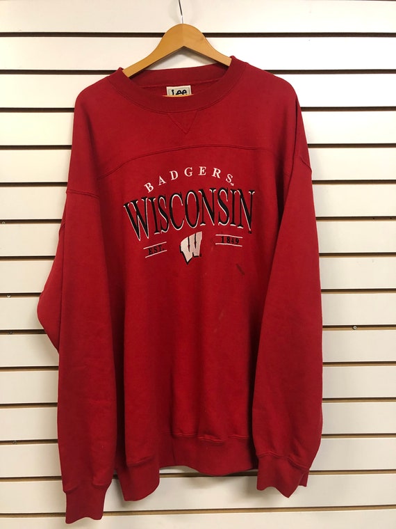 Vintage Wisconsin Badgers Sweatshirt size XXL 199… - image 1